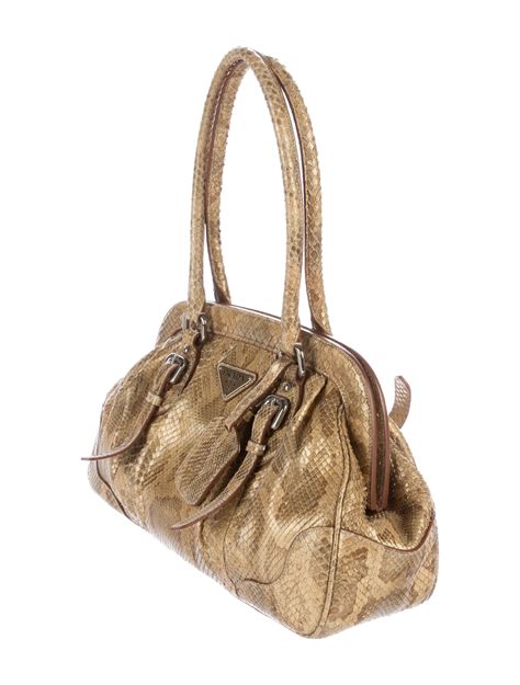 women's prada milano bag|Prada snakeskin bag.